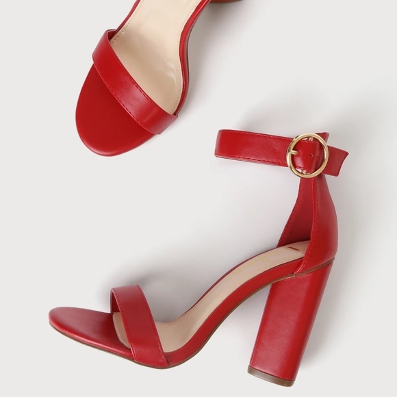 Lulus Red Kamali Cherry Heels - Picture 5 of 11